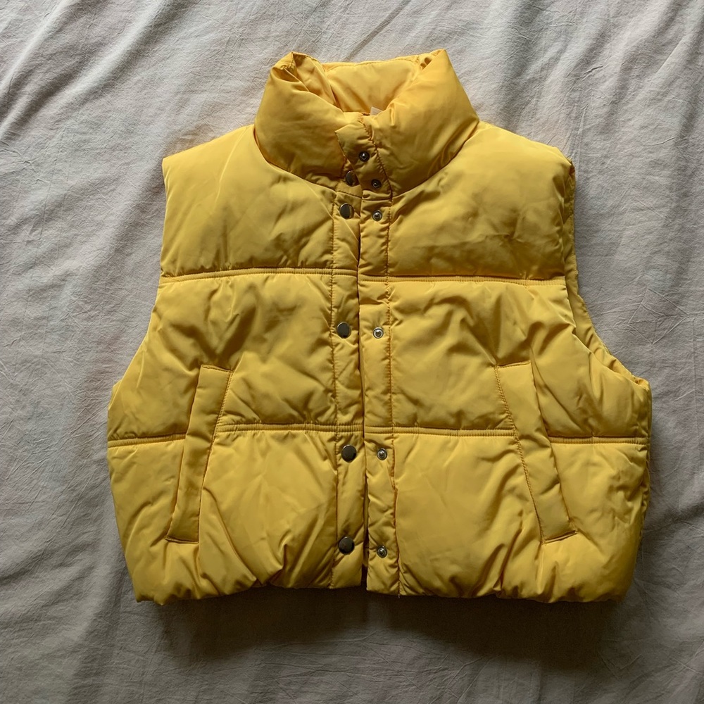 H&M Yellow Puffer Vest